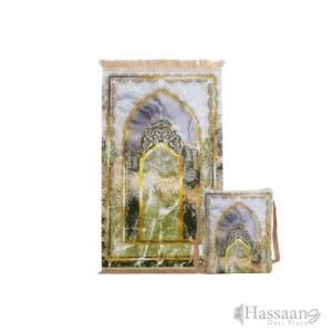 Premium 3D Digital Printed Prayer Mat & Matching Bag Set