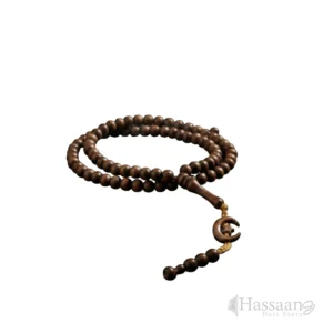 Traditional Wood-Look Plastic Tasbeeh – 100 Beads