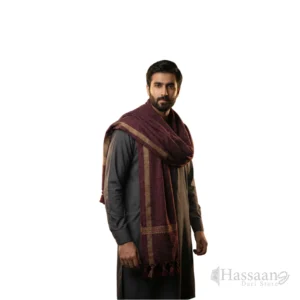 Men’s Premium 4-Border Velvet Shawl