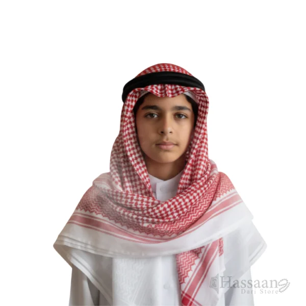 Classic White Arabic Romal (Ghutra) – 56x56 Inch