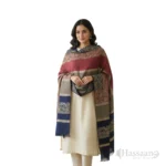 Luxury 3D Digital Printed Woolen Ladies Shawl