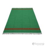 Premium Large Masjid Dari Floor Mat – 7ft x 10ft (Green with Triple Stripe)