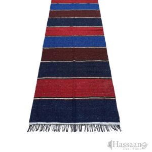 Premium Large Masjid Dari Floor Mat – 7ft x 10ft (Navy, Red & Coffee Multi-Block Design)