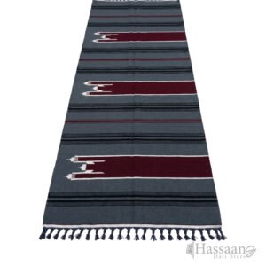 Elegant Grey & Maroon Masjid Dari – 4ft Width