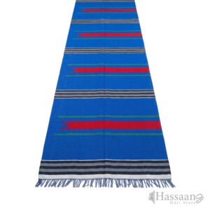 Vibrant Blue & Striped Masjid Dari – 4ft Width